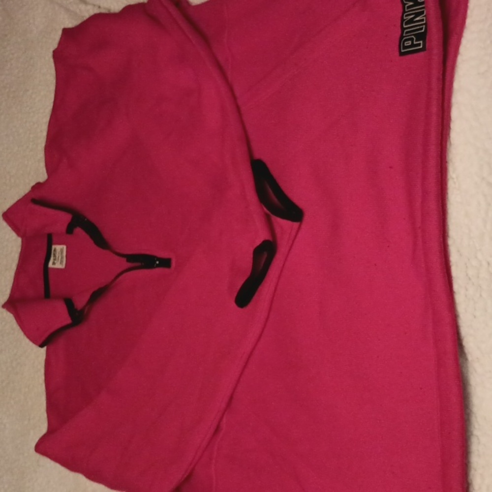 Pink red pullover sweatshirt Lg